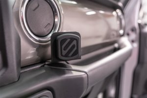 Jeep Wrangler Interior Radio Mount - Rugged Ridge - Race Radio Mount - Black - `18-`24